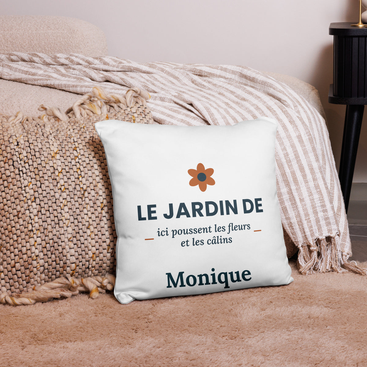 Coussin personnalisé Le jardin de Mamie avec prénom – vue 4