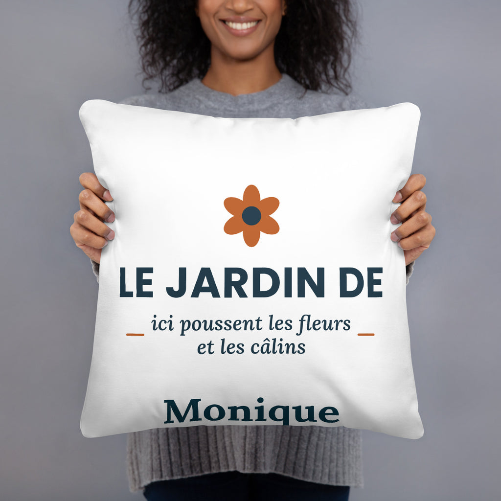 Coussin personnalisé Le jardin de Mamie avec prénom – vue 2