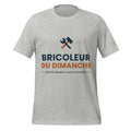 T-shirt humour bricolage Bricoleur du dimanche personnalisé avec prénom – coloris gris chiné