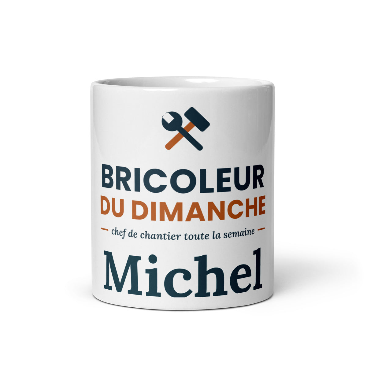 Mug personnalisé Bricoleur du dimanche avec prénom – cadeau bricolage