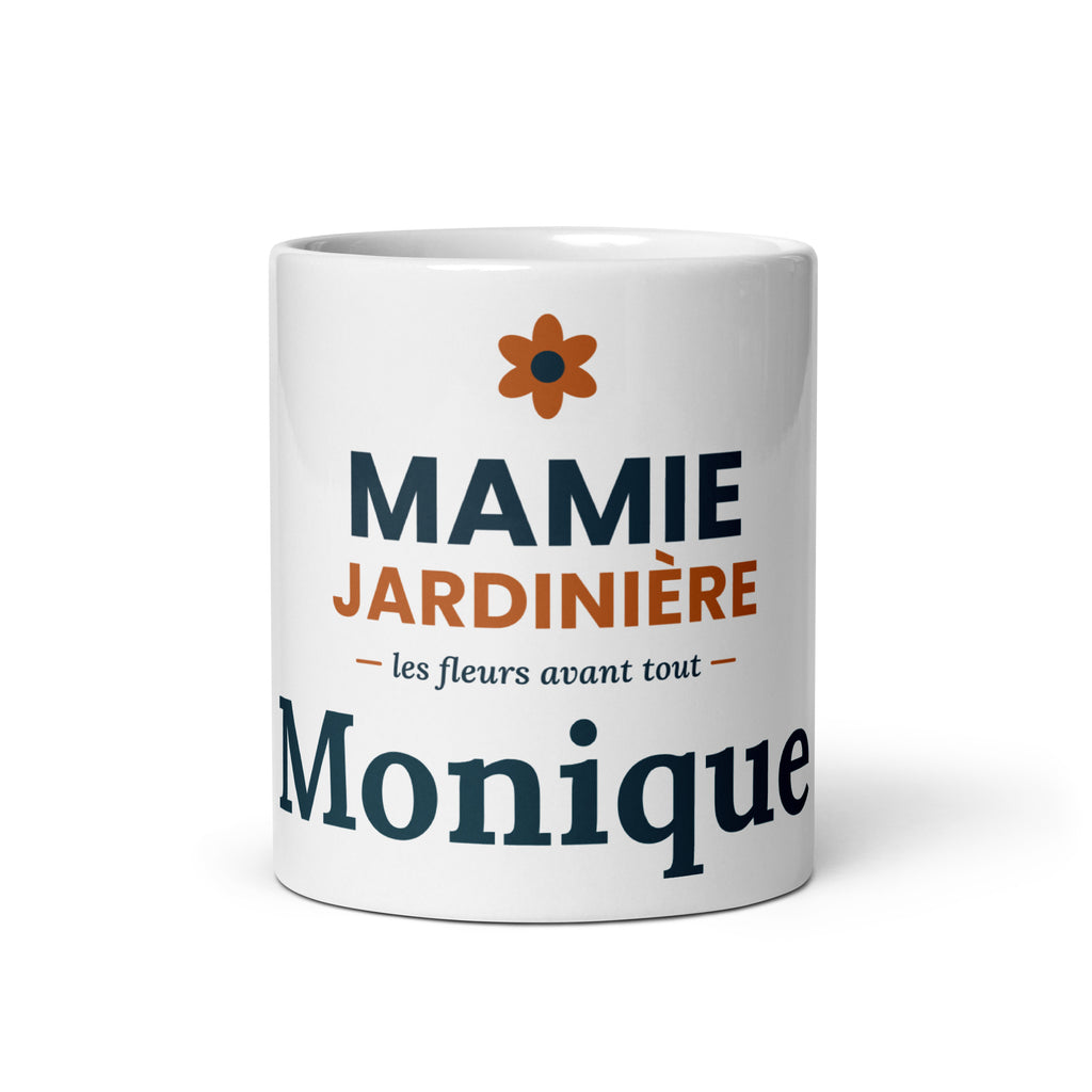 Mug personnalisé Mamie Jardinière avec prénom – cadeau jardinage