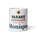 Mug personnalisé Mamie Jardinière avec prénom – cadeau jardinage