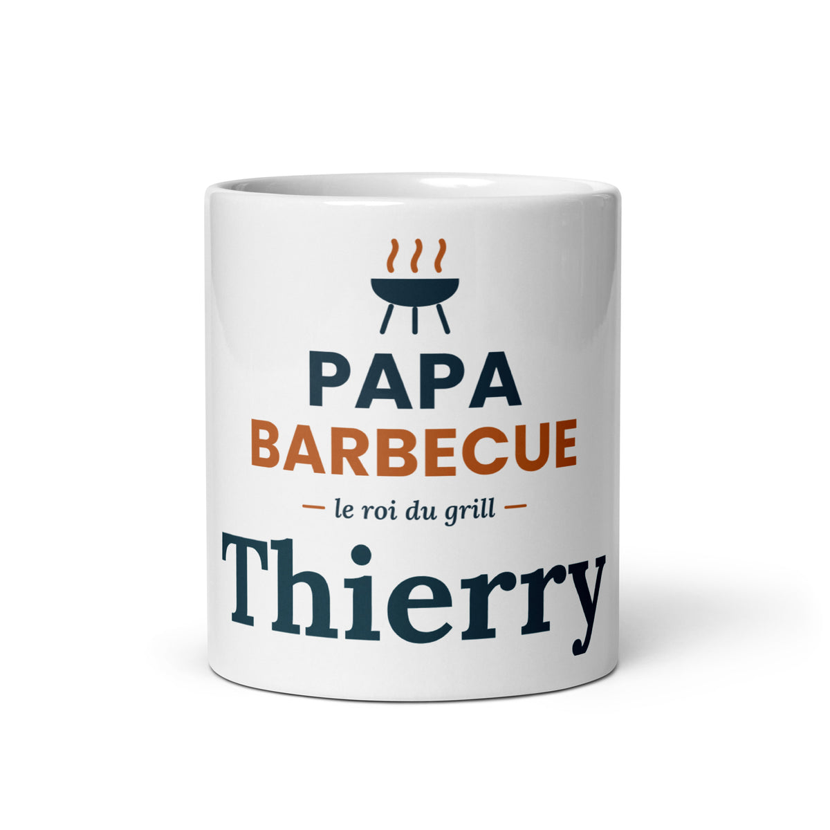 Mug personnalisé Papa Barbecue avec prénom – cadeau roi du grill