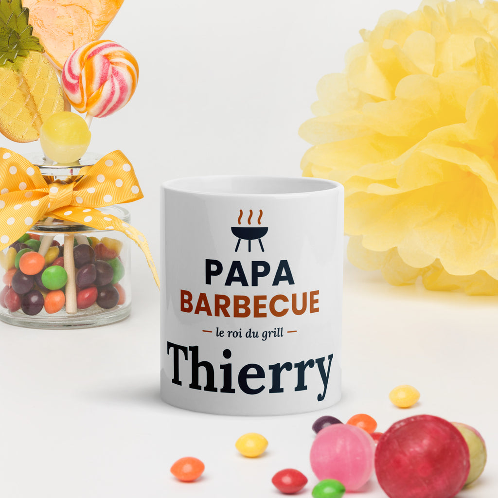 Mug Papa Barbecue personnalisé avec prénom, idée cadeau papa