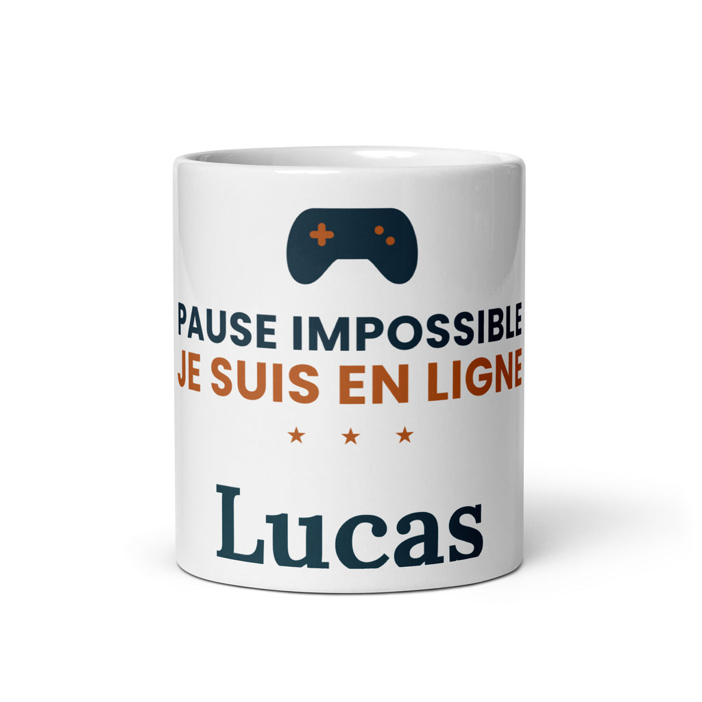 Mug personnalisé Gamer avec prénom ou pseudo – cadeau gaming