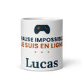 Mug personnalisé Gamer avec prénom ou pseudo – cadeau gaming
