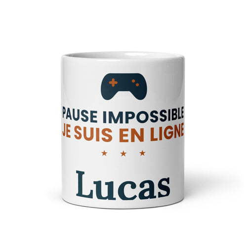 Mug personnalisé Gamer avec prénom ou pseudo – cadeau gaming