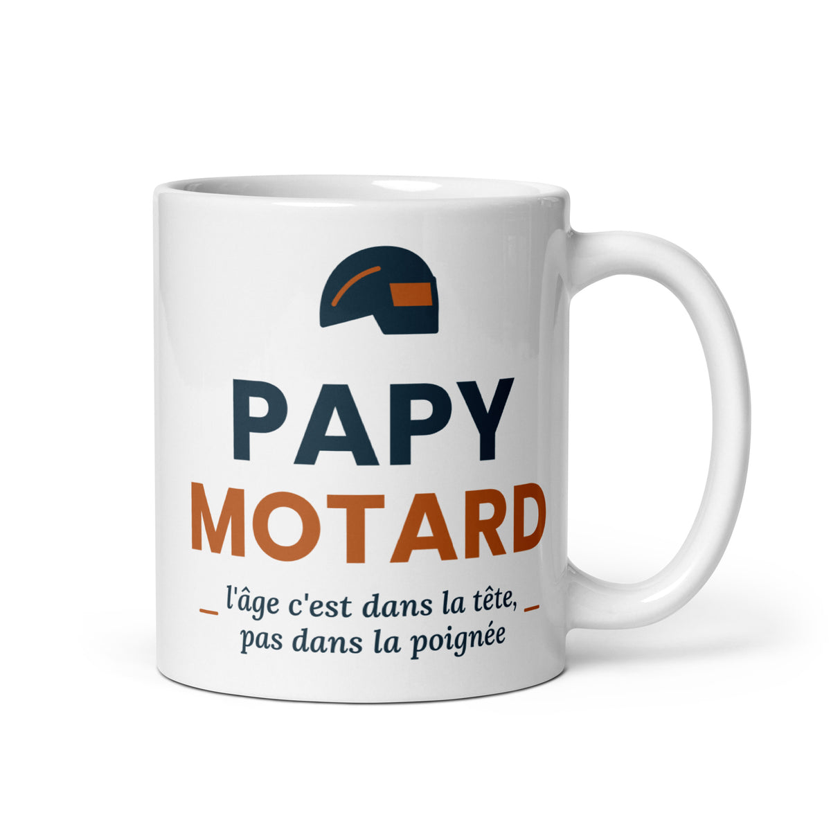 Mug Papy Motard personnalisé avec prénom – cadeau moto pour papy