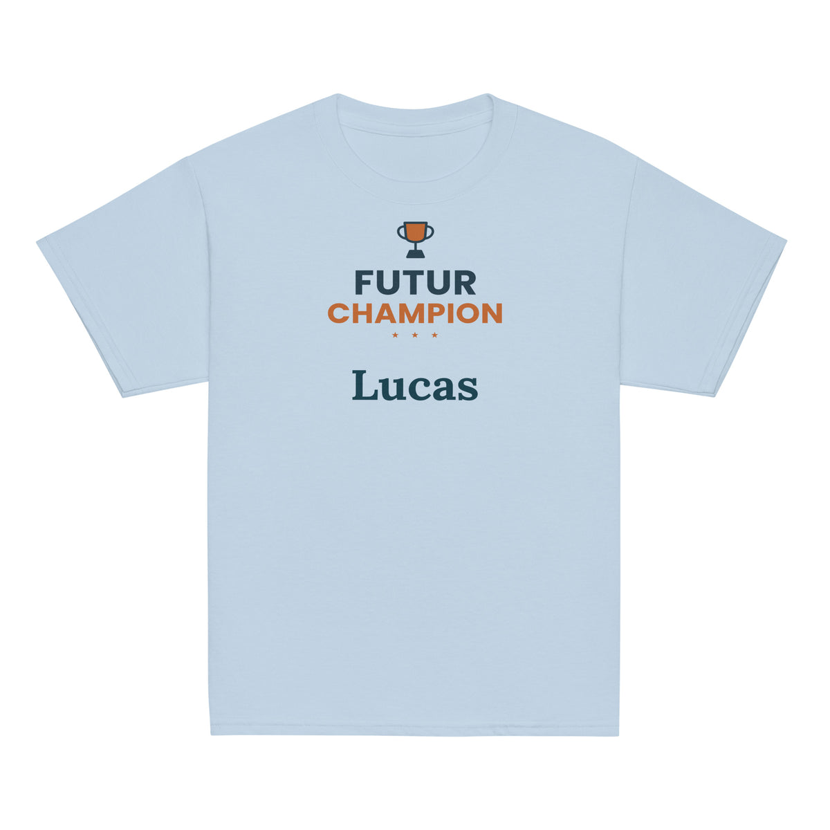 Tee-shirt enfant personnalisé Futur champion avec prénom – vue 3