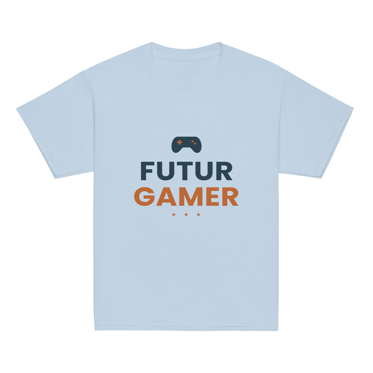 Tee-shirt enfant Futur gamer personnalisé avec prénom – coloris bleu ciel