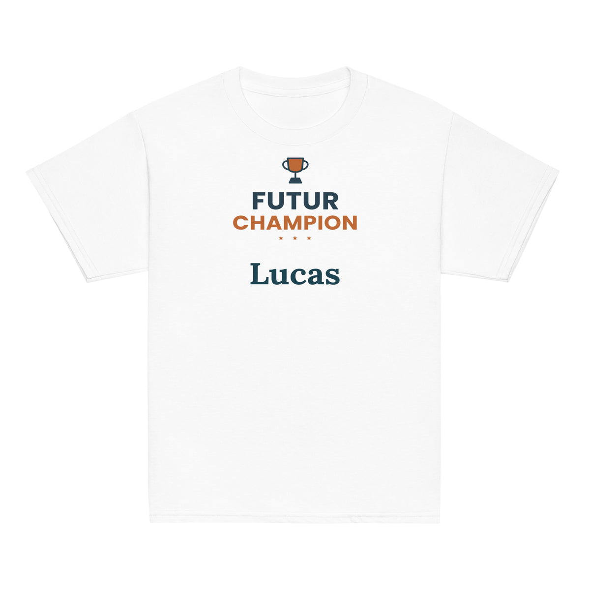 Tee-shirt enfant personnalisé Futur champion avec prénom – vue 4