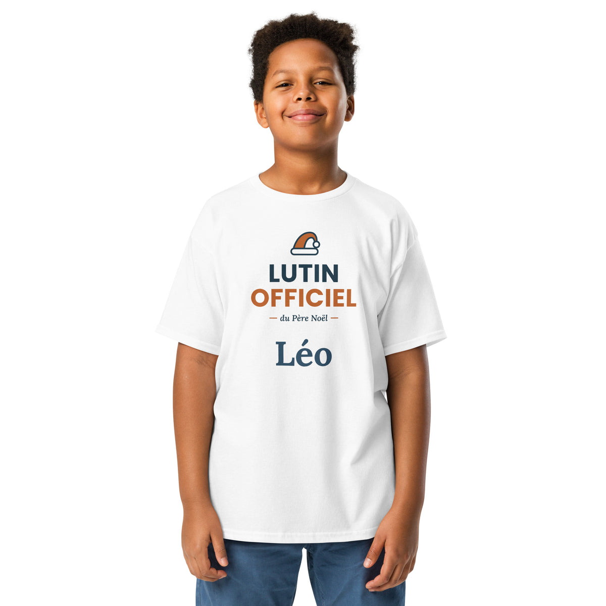 Tee-shirt enfant Lutin officiel personnalisé avec prénom – vue 2