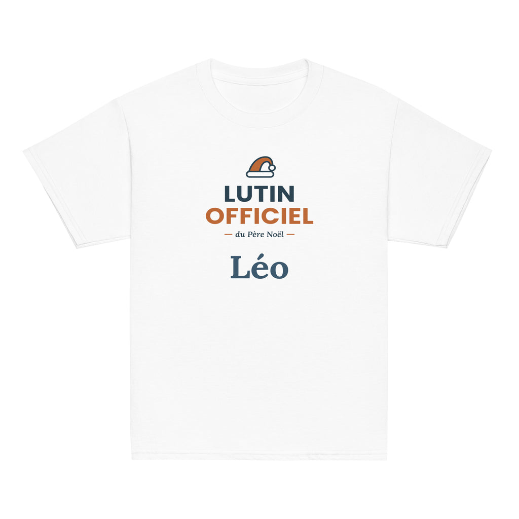 Tee-shirt enfant Lutin officiel personnalisé avec prénom – vue 4